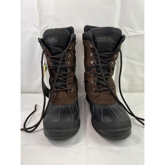 Kamik Nations Mens Snow Boots Sz9 waterproof 3M Thinsulate insulation -40 degree - Picture 1 of 11